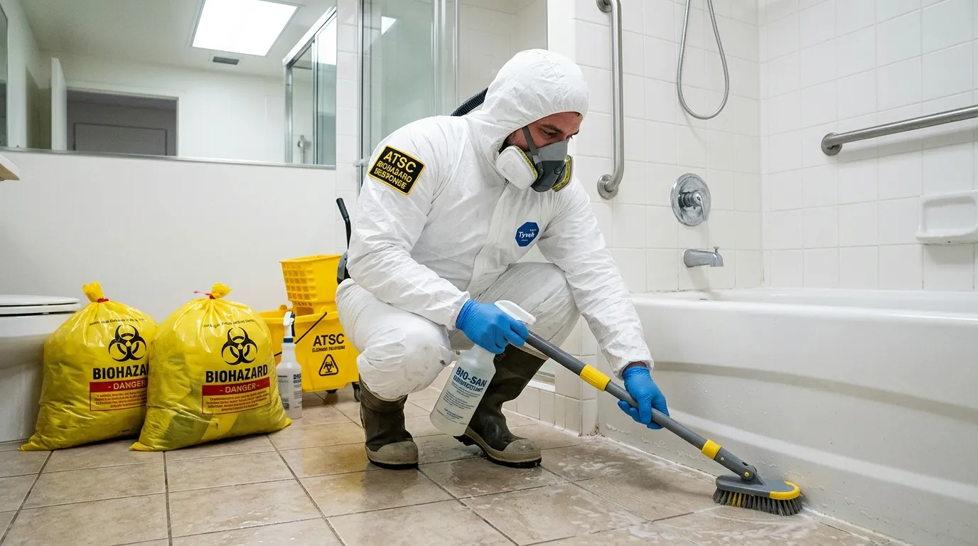 Decontamination equipment deployed for Blood Cleanup in Brookville